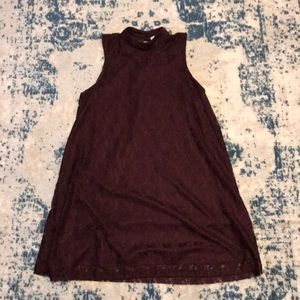 Maroon lace dress